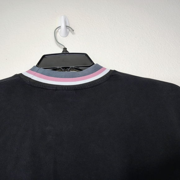 ASOS Black Cotton Long Sleeve Crew neck Shirt Sz Large - Picture 8 of 12